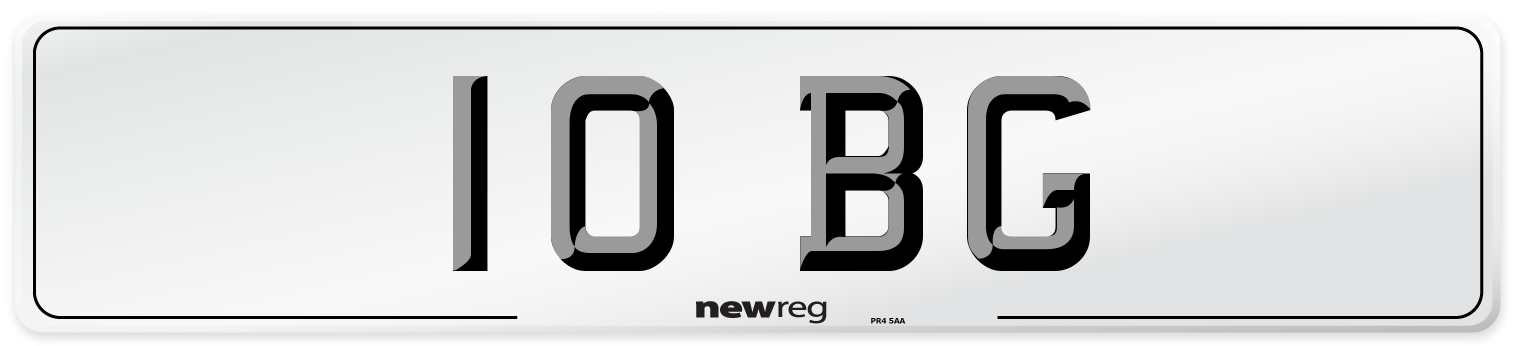 10 BG Number Plate from New Reg